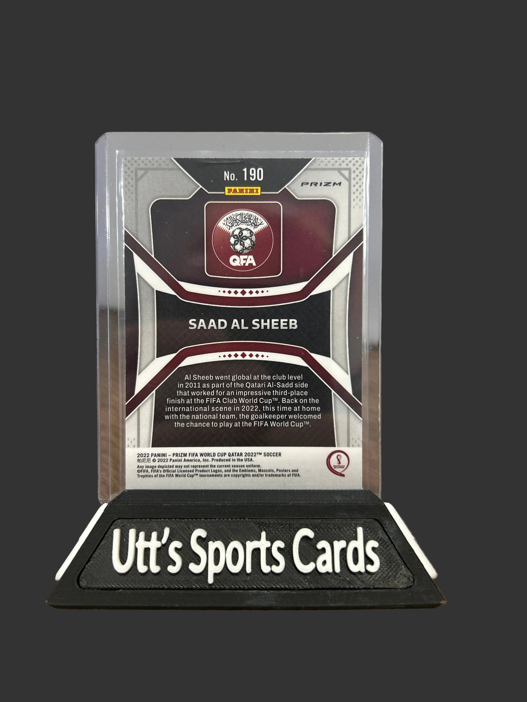 2022-23 Panini Soccer Prizm World Cup Saad Al Sheeb Green Wave #190