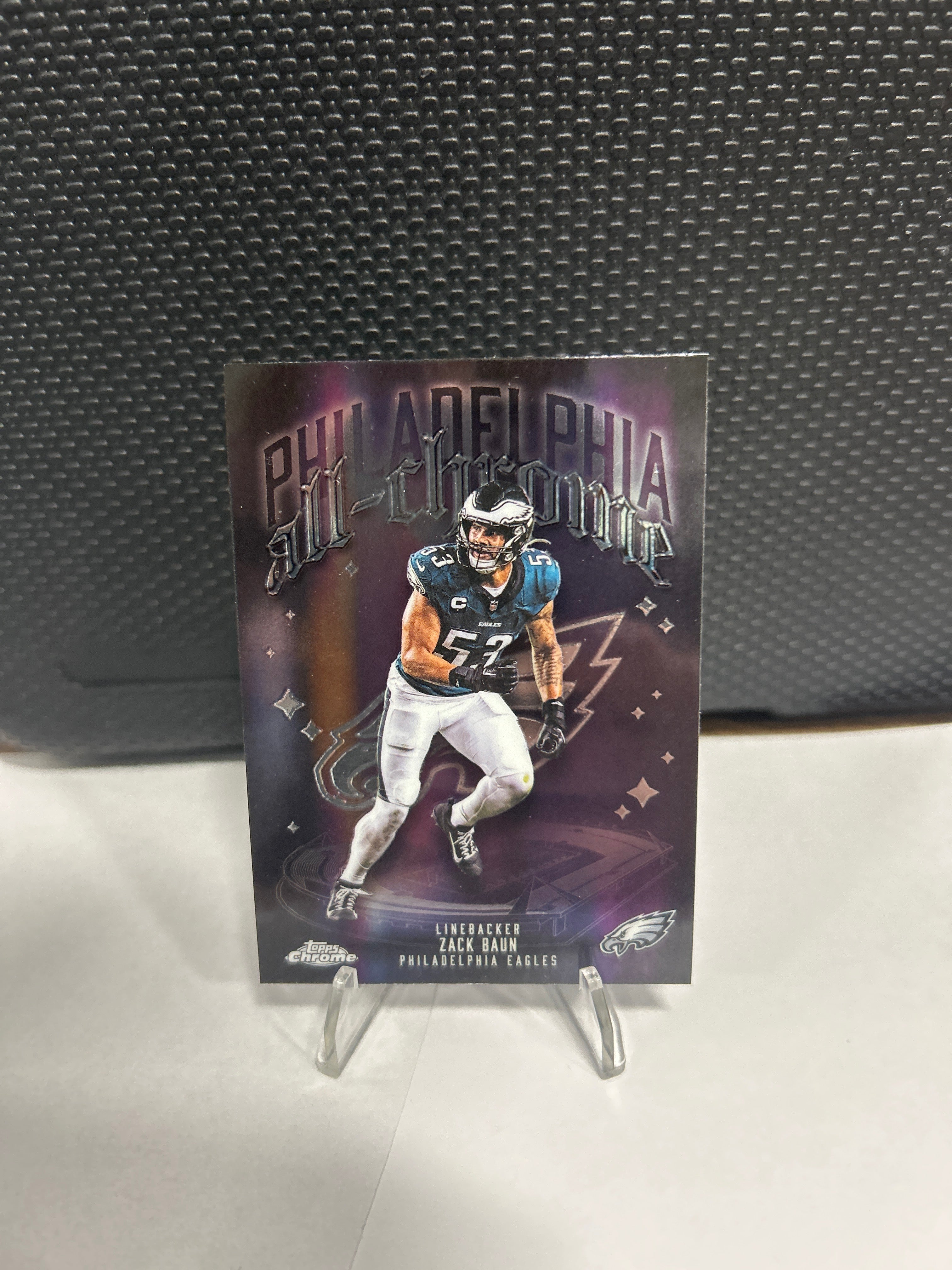 💥2025 Topps Chrome Zack Baun All Chrome Philadelphia Eagles