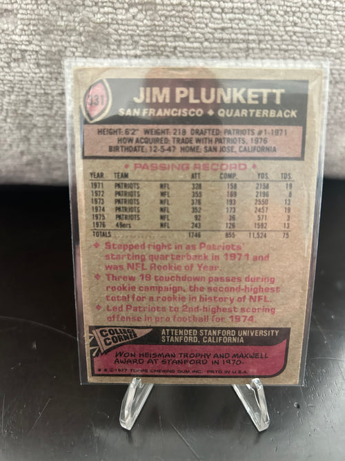 1977 Topps Mexican #331 Jim Plunkett