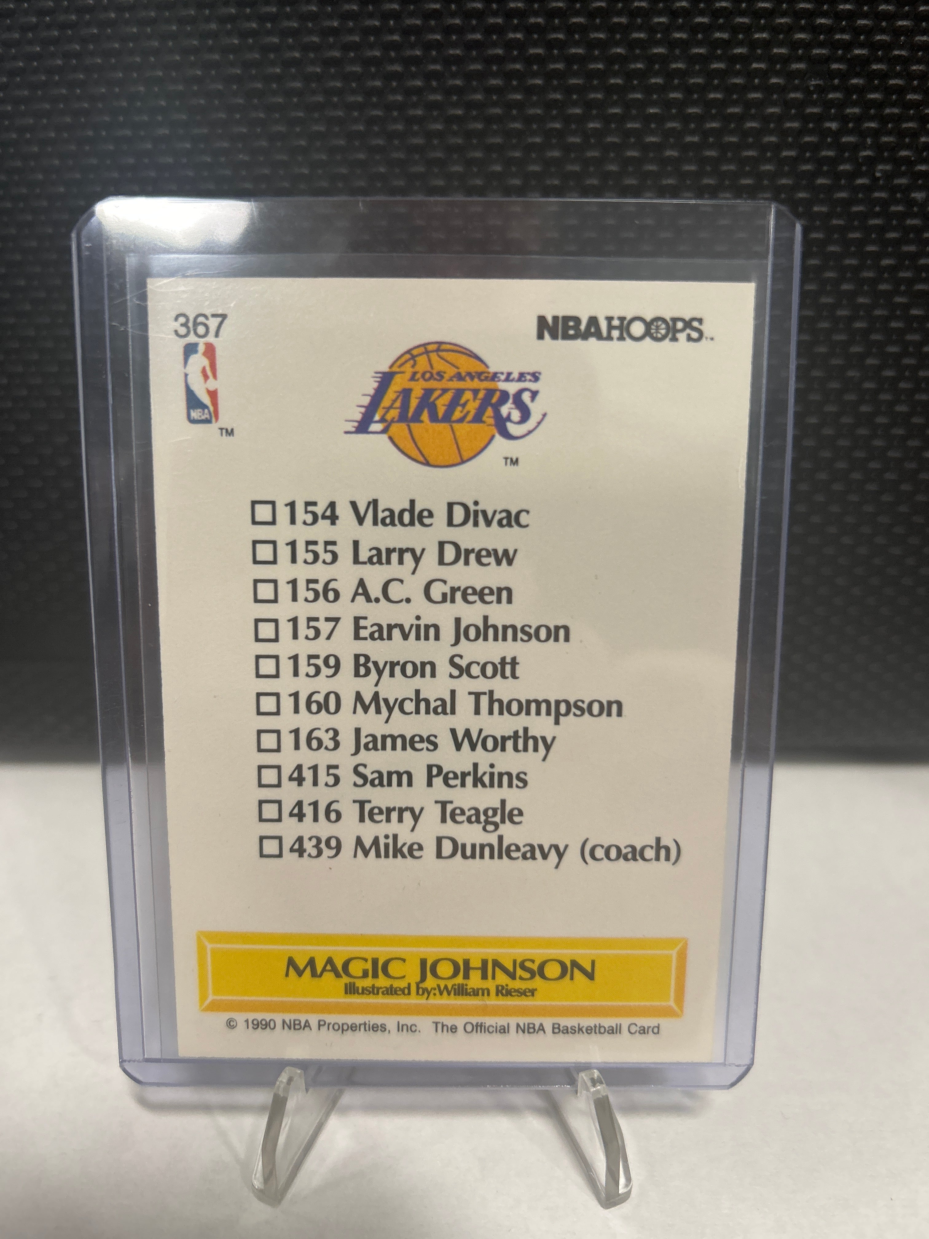 Magic Johnson, Team Checklist #367 - 1990-91 Hoops