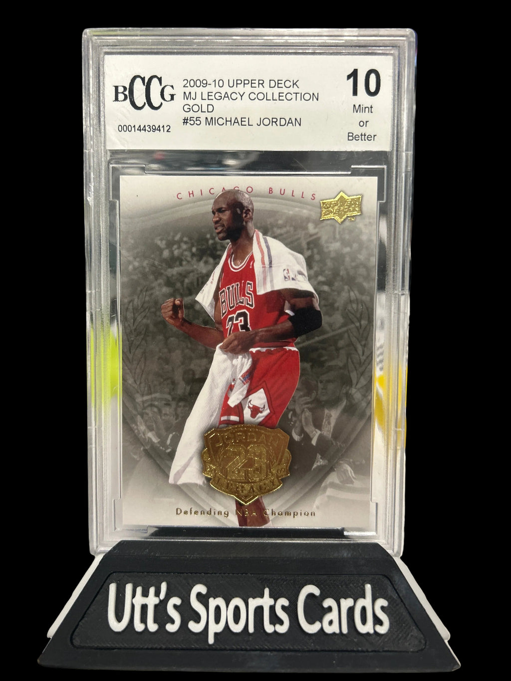 2009 UD Upper Deck Jordan Legacy Gold Michael Jordan #55 BCCG 10