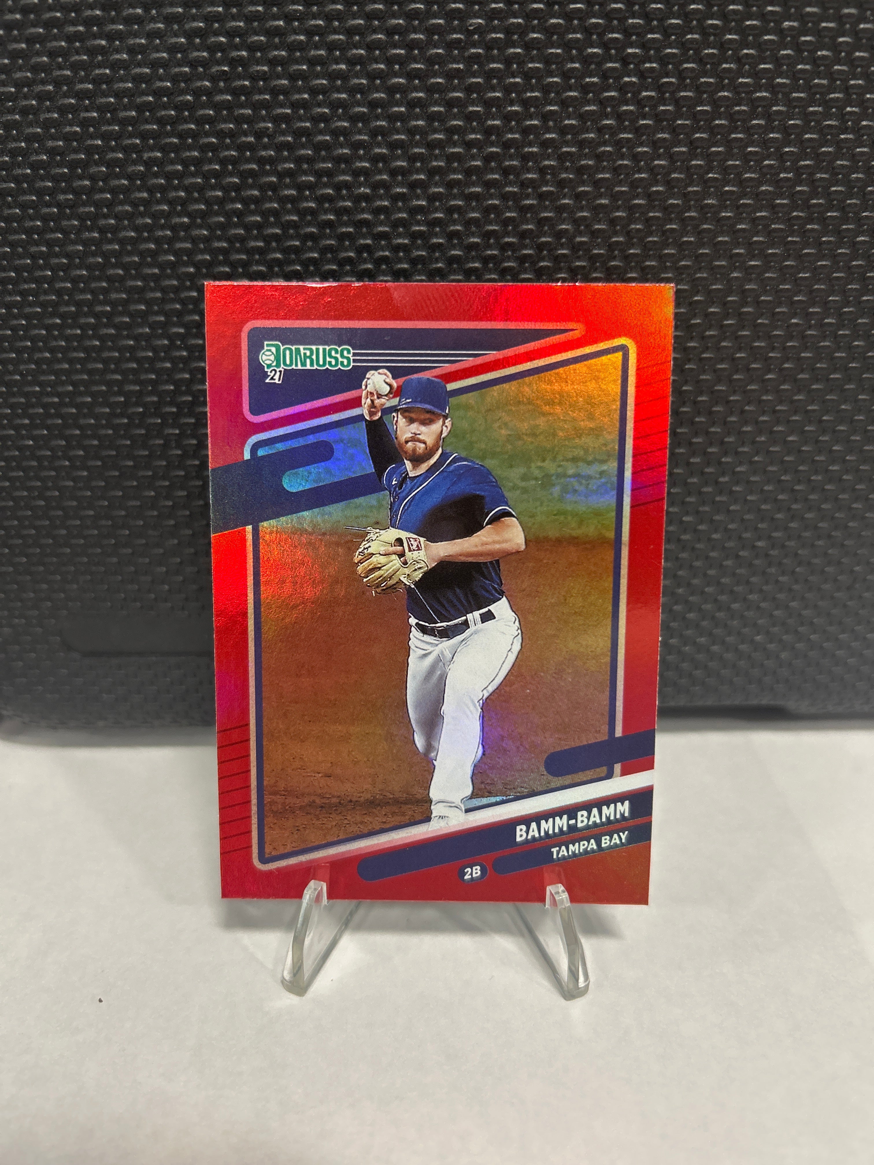 2021 Panini Donruss Bamm-Bamn Name Variation Red Foil No. 155