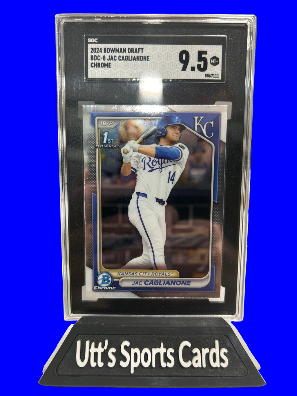 Jac Caglianone 2024 Bowman Draft Chrome Prospects RC #BDC-8 SGC 9.5 MT+