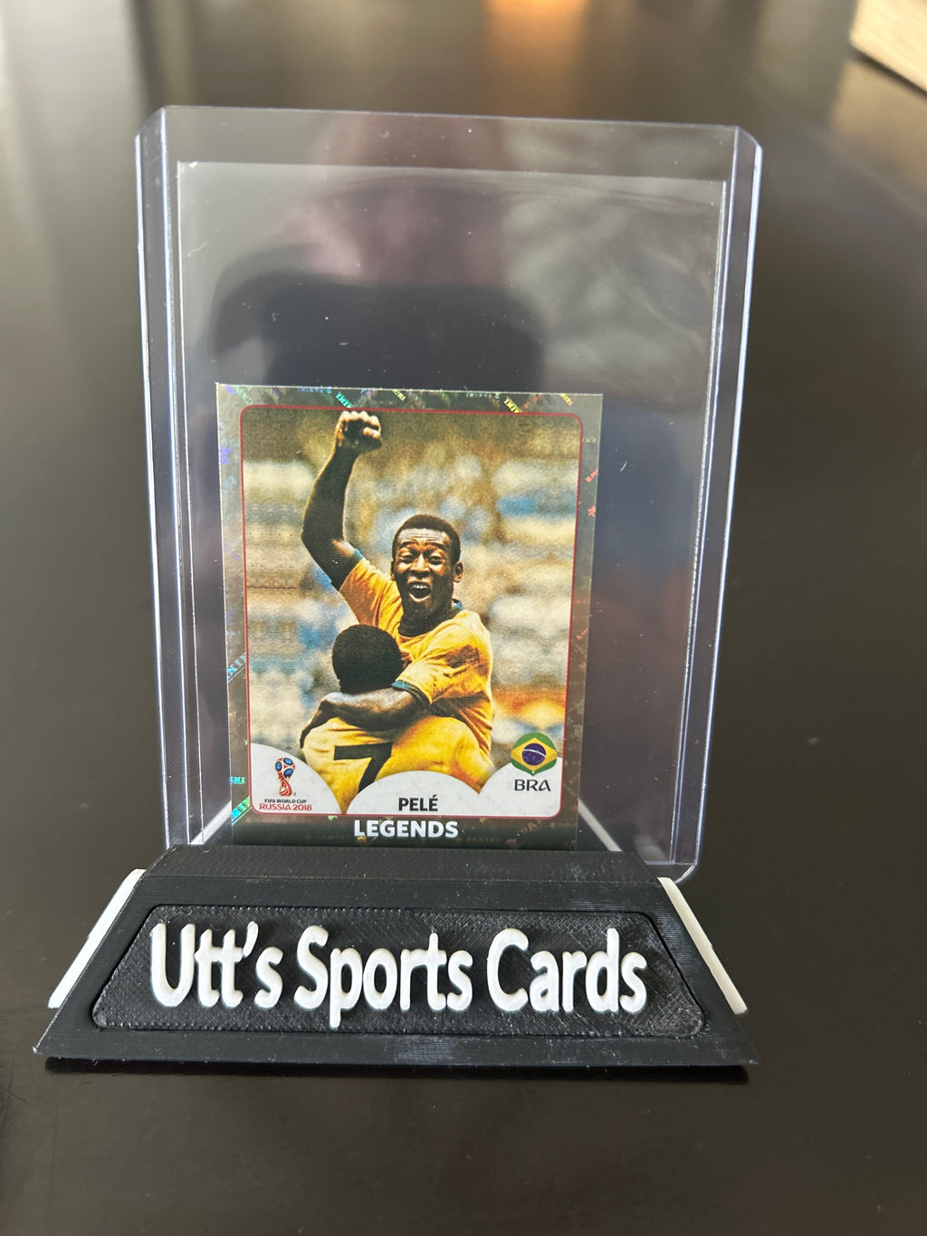 2018 Panini World Cup Russia Pelé Legends Gold Shiny Sticker #668 Brazil BRA