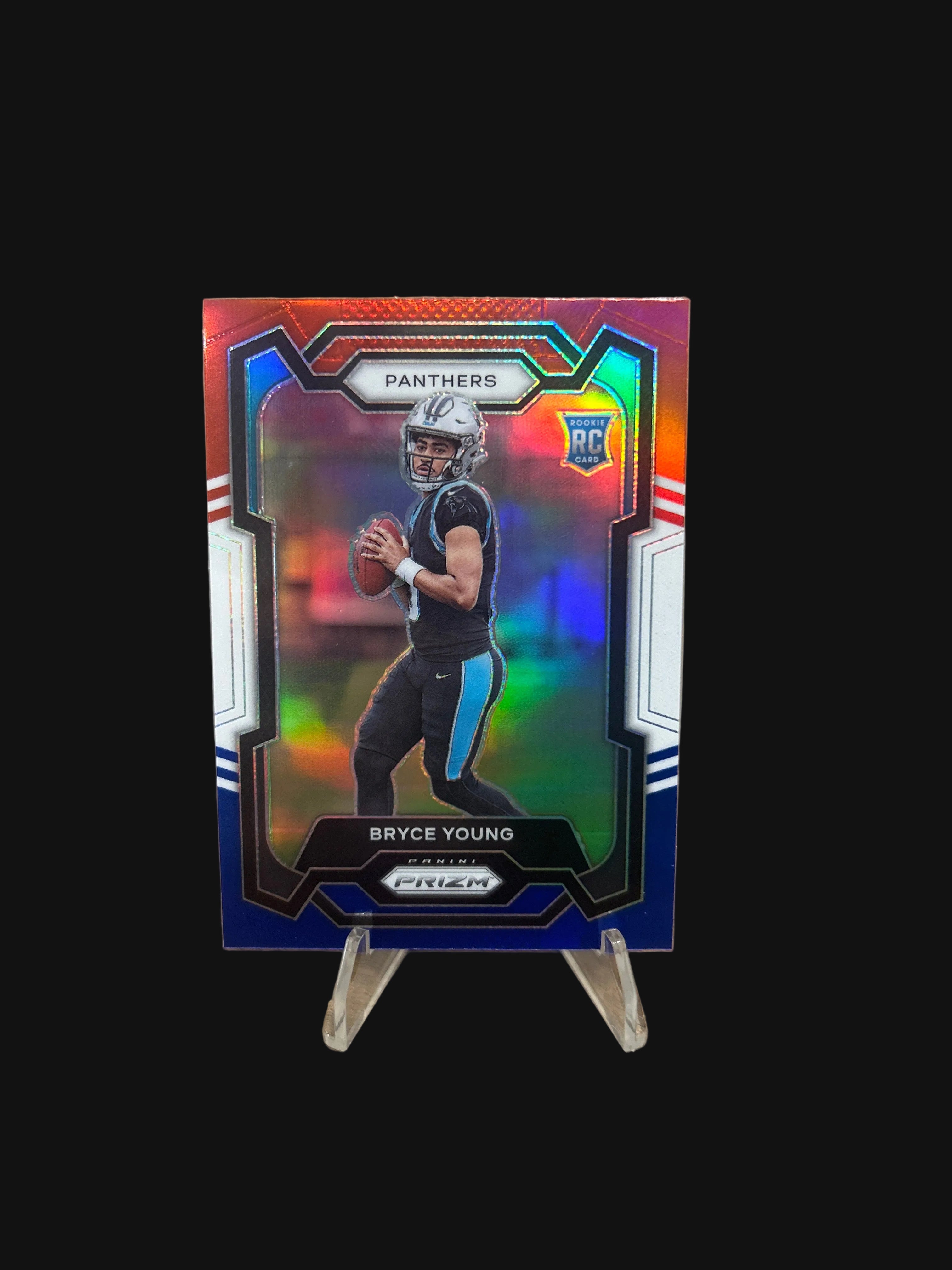 2023 Panini Prizm Football Red White & Blue Rookie Bryce Young #311 Panthers