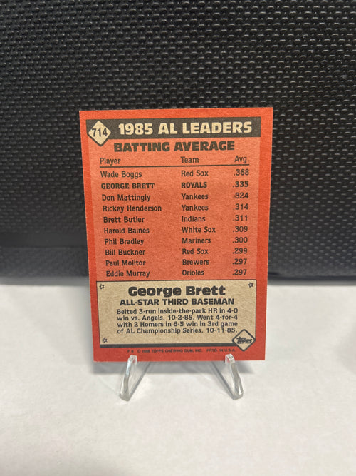 1986 Topps - All-Star George Brett #714