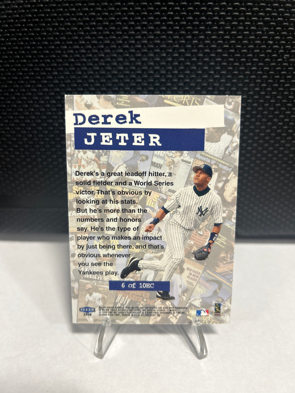 1998 Sports Illustrated #6EC - Derek Jeter Editor's Choice Yankees