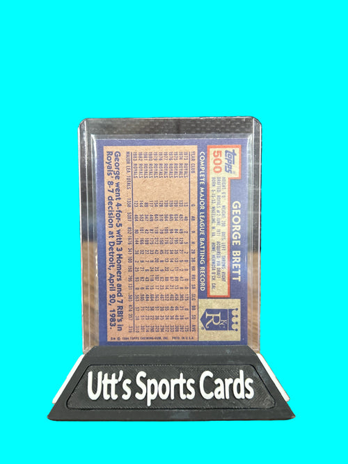 1984 Topps George Brett #500 - Kansas City Royal.  Nr Mint or Better
