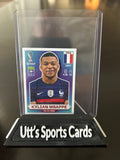 Kylian Mbappe Panini World Cup Qatar 2022 Sticker White Border FRA 19