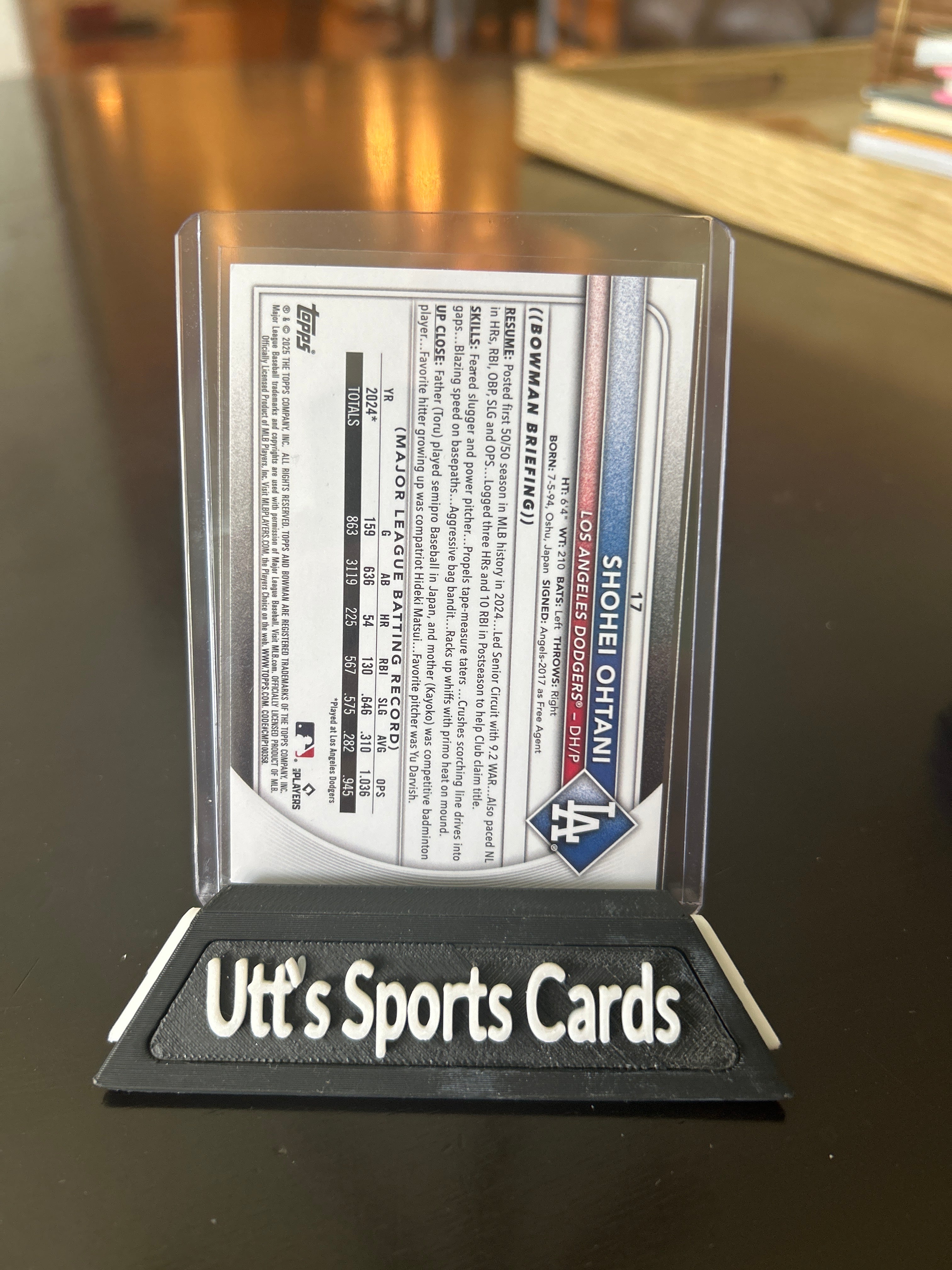 2025 BOWMAN SHOHEI OHTANI BASE LOS ANGELES DODGERS #17