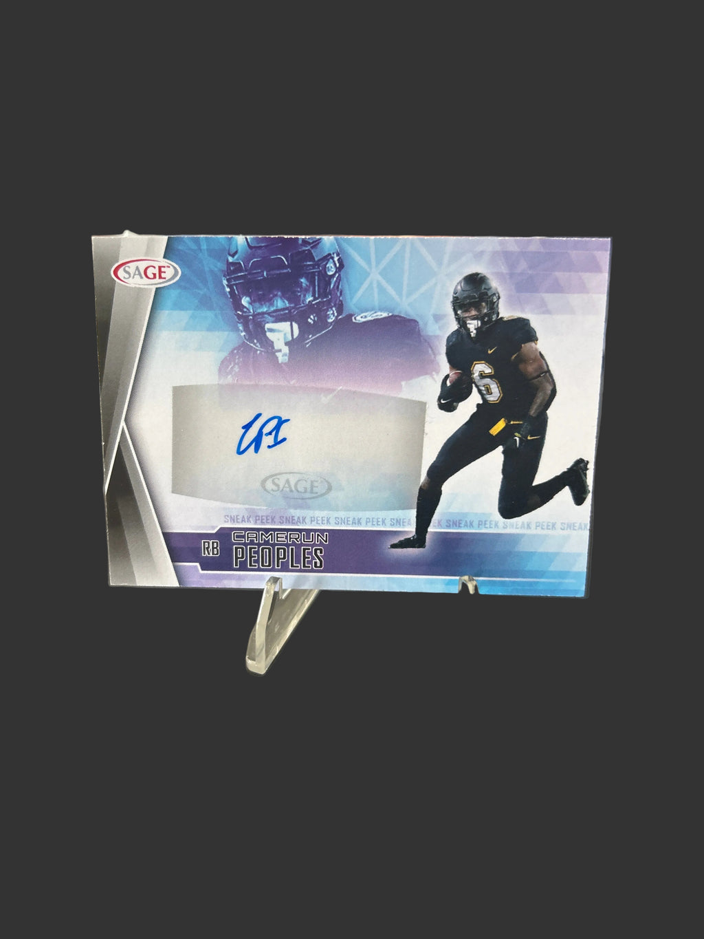 Camerun Peoples 2022 SAGE Sneak Peek Rookie Auto #SPA-CP NrMt