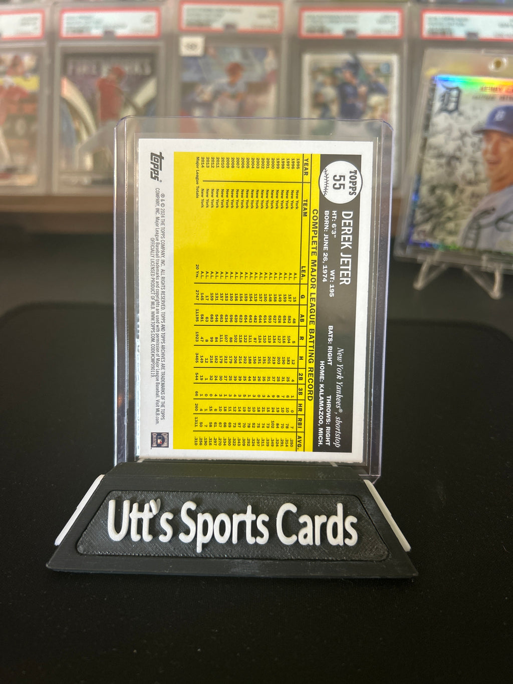 2024 Topps Archives - 1961 Topps Derek Jeter #55 Yellow Foilboard