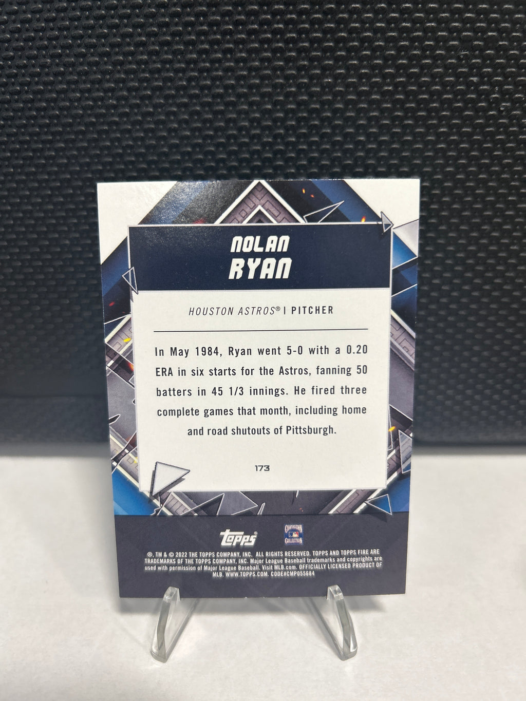 2022 Topps Fire Gold Minted #173 Nolan Ryan