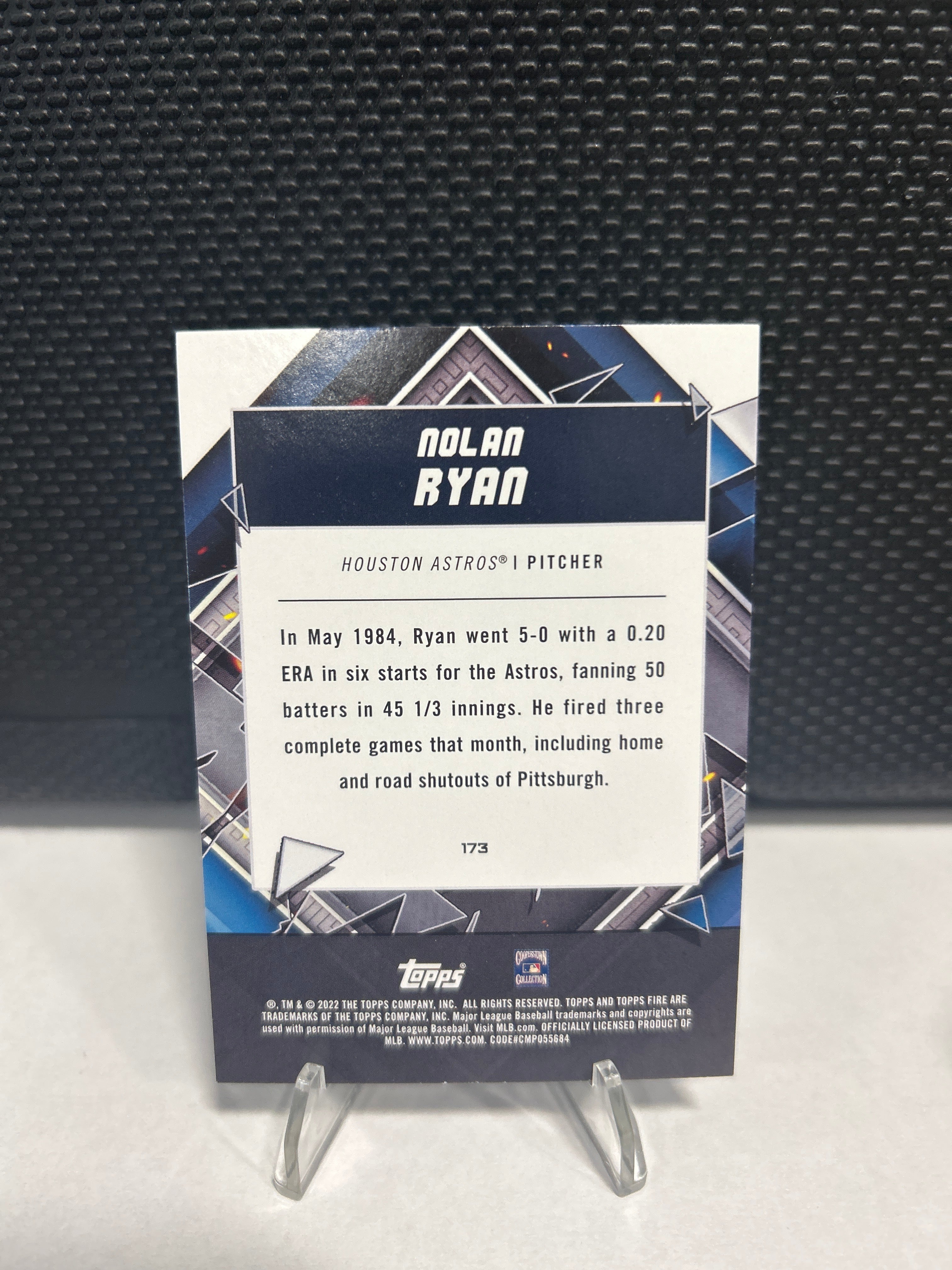 2022 Topps Fire Gold Minted #173 Nolan Ryan
