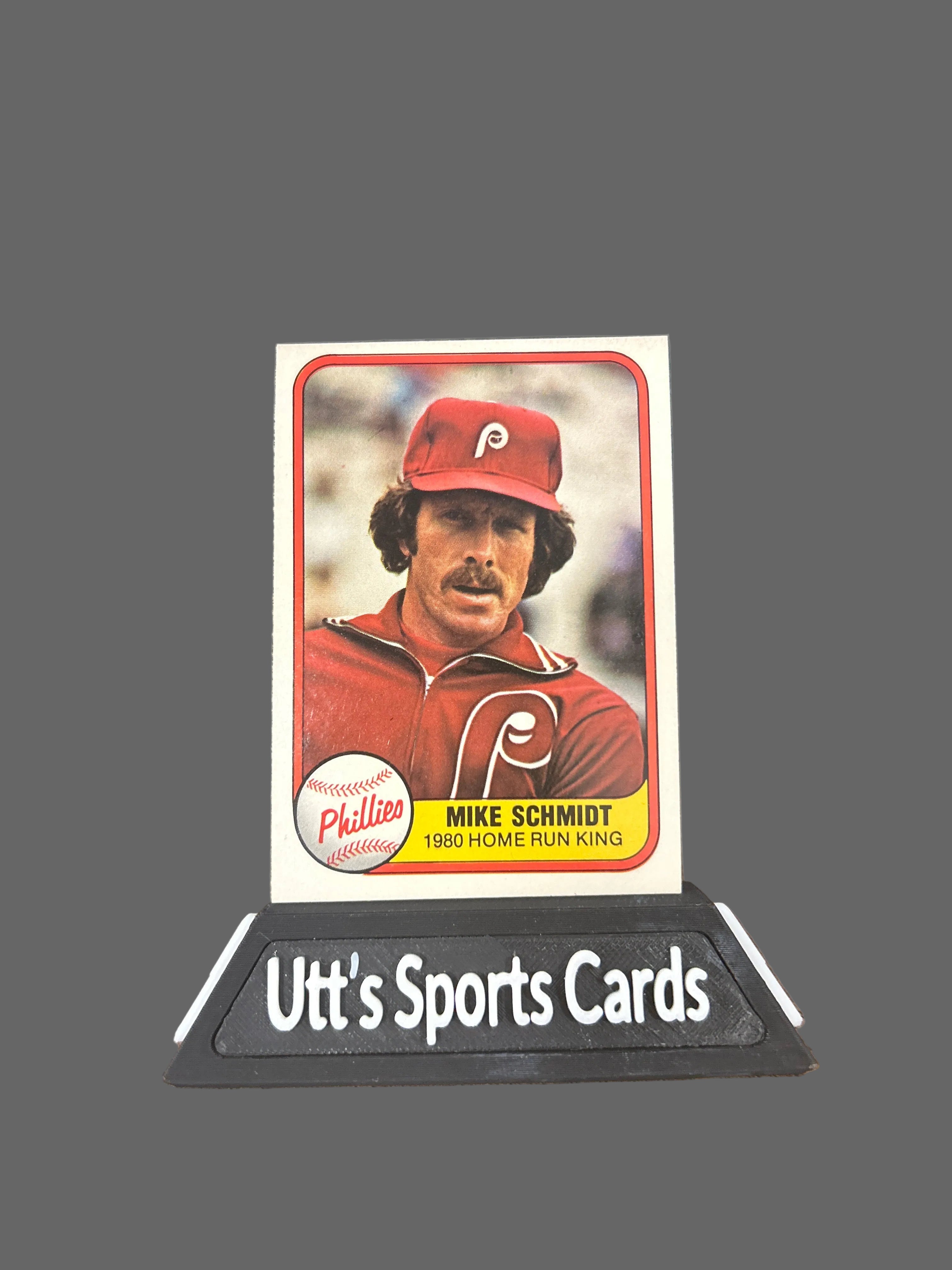 Mike Schmidt 1981 Fleer 1980 Home Run King #640 Philadelphia Phillies