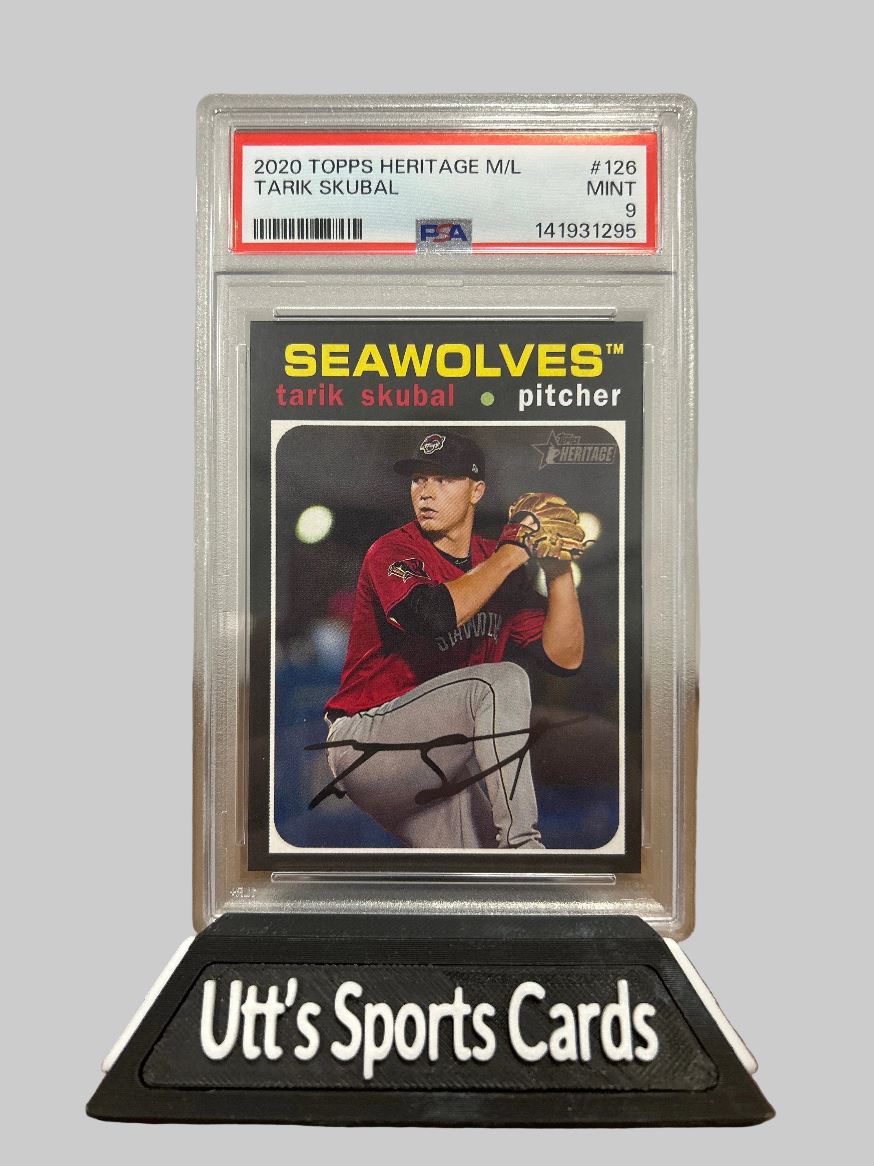 2020 Topps Heritage Minor League #126 Tarik Skubal PSA 9