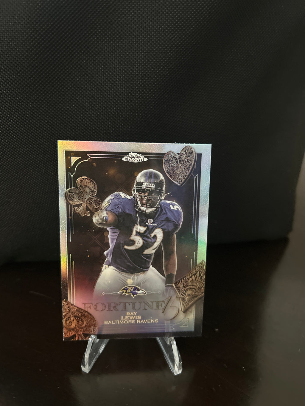 Topps Chrome Fortune 15 Ray Lewis Baltimore Ravens #F15-31 NFL Football Card