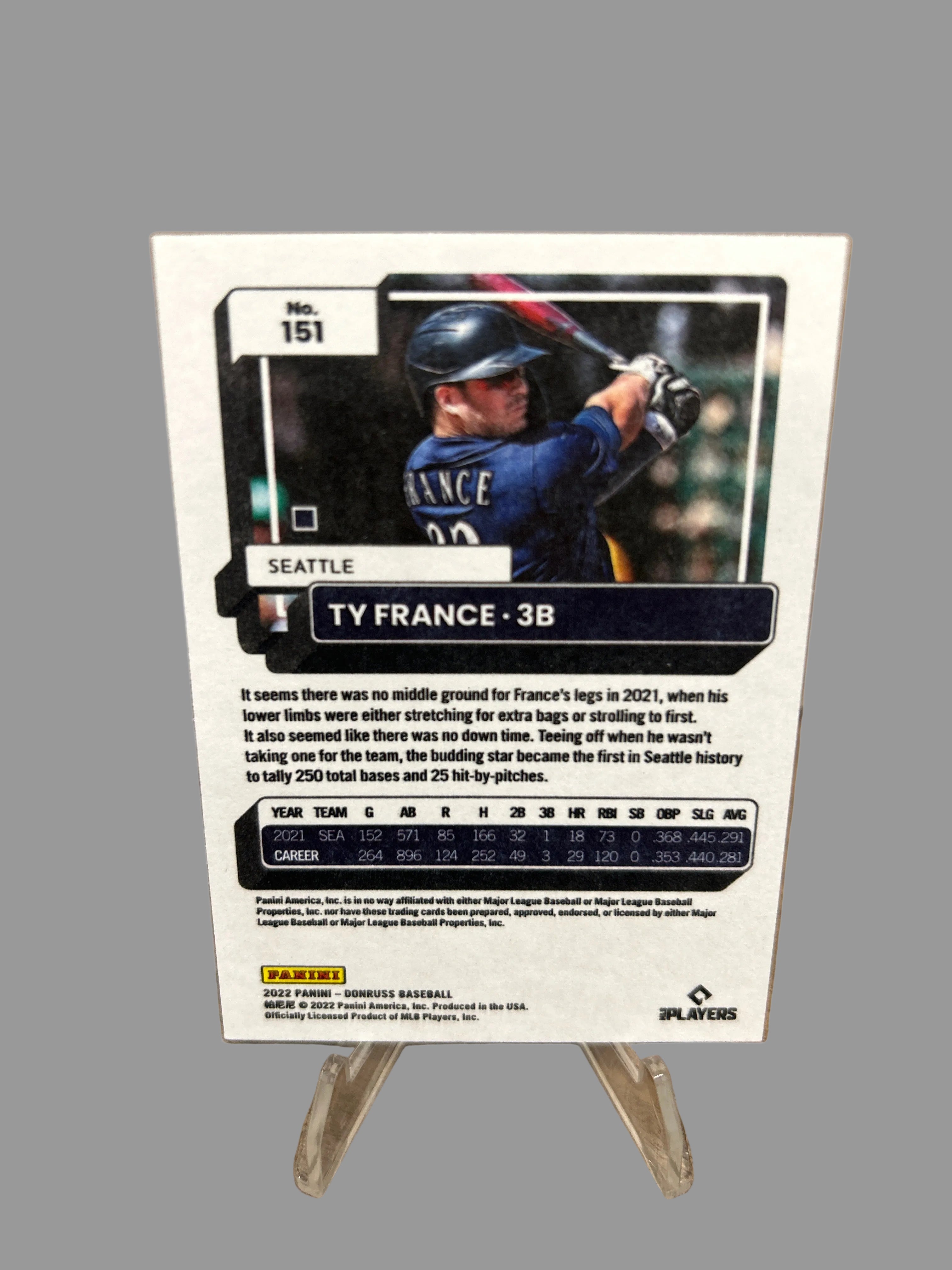 2022 Panini Donruss Ty France Stars - Seattle Mariners
