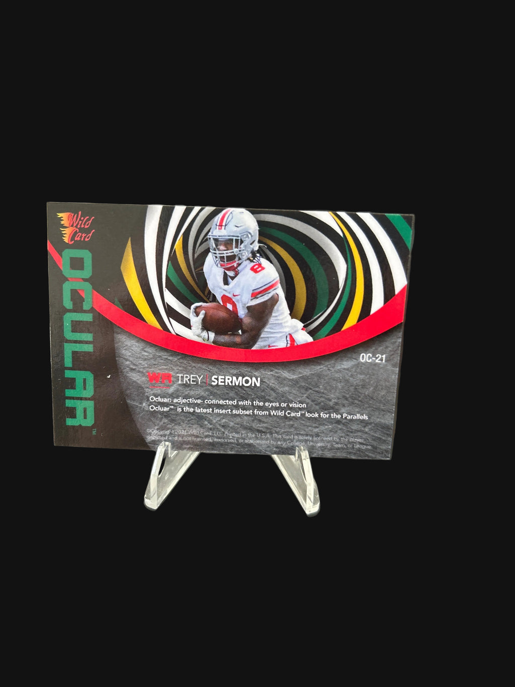 2021 Wild Card Alumination Ocular Trey Sermon #OC-21 Green /40 Ohio State