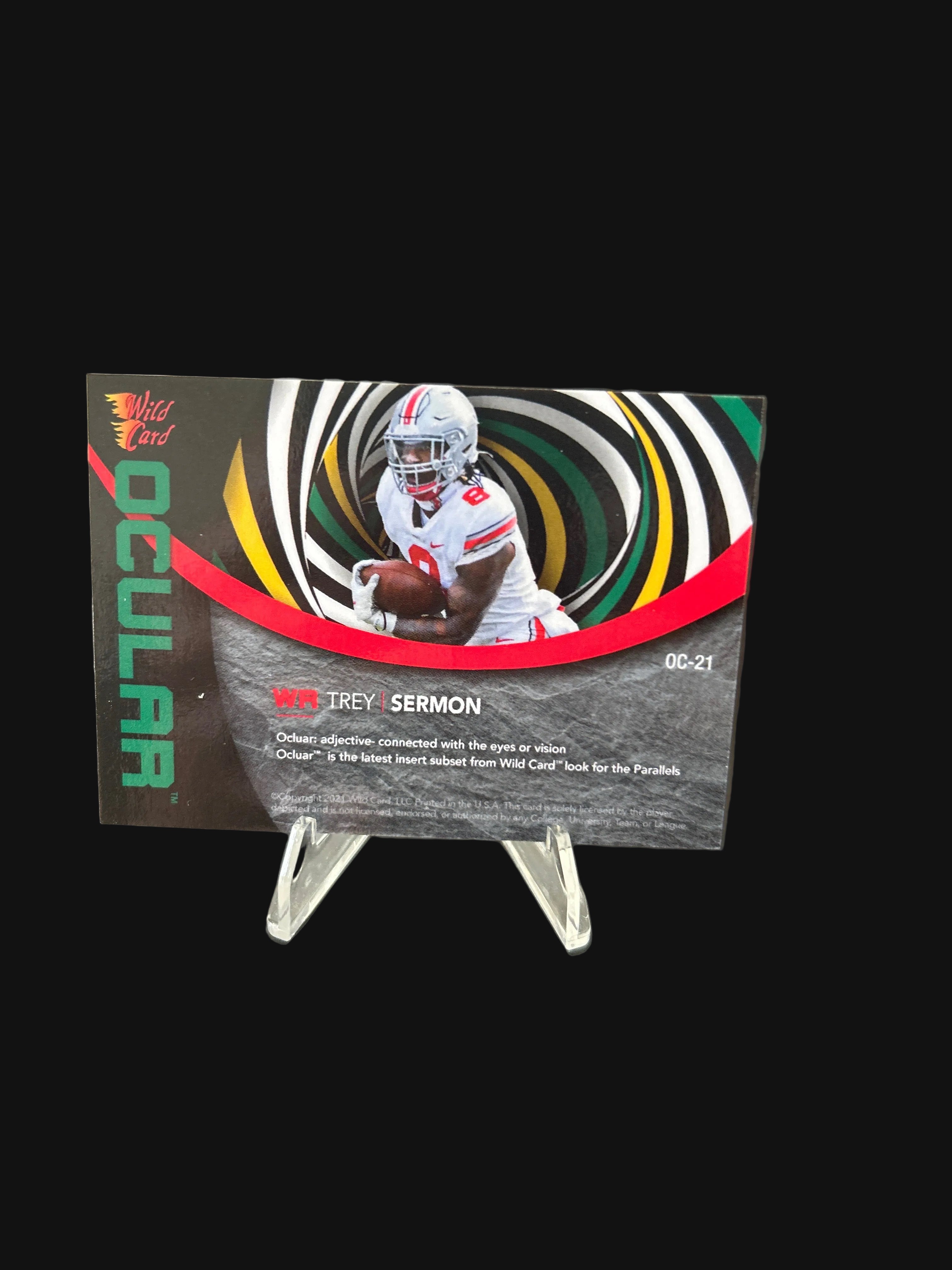 2021 Wild Card Alumination Ocular Trey Sermon #OC-21 Green /40 Ohio State