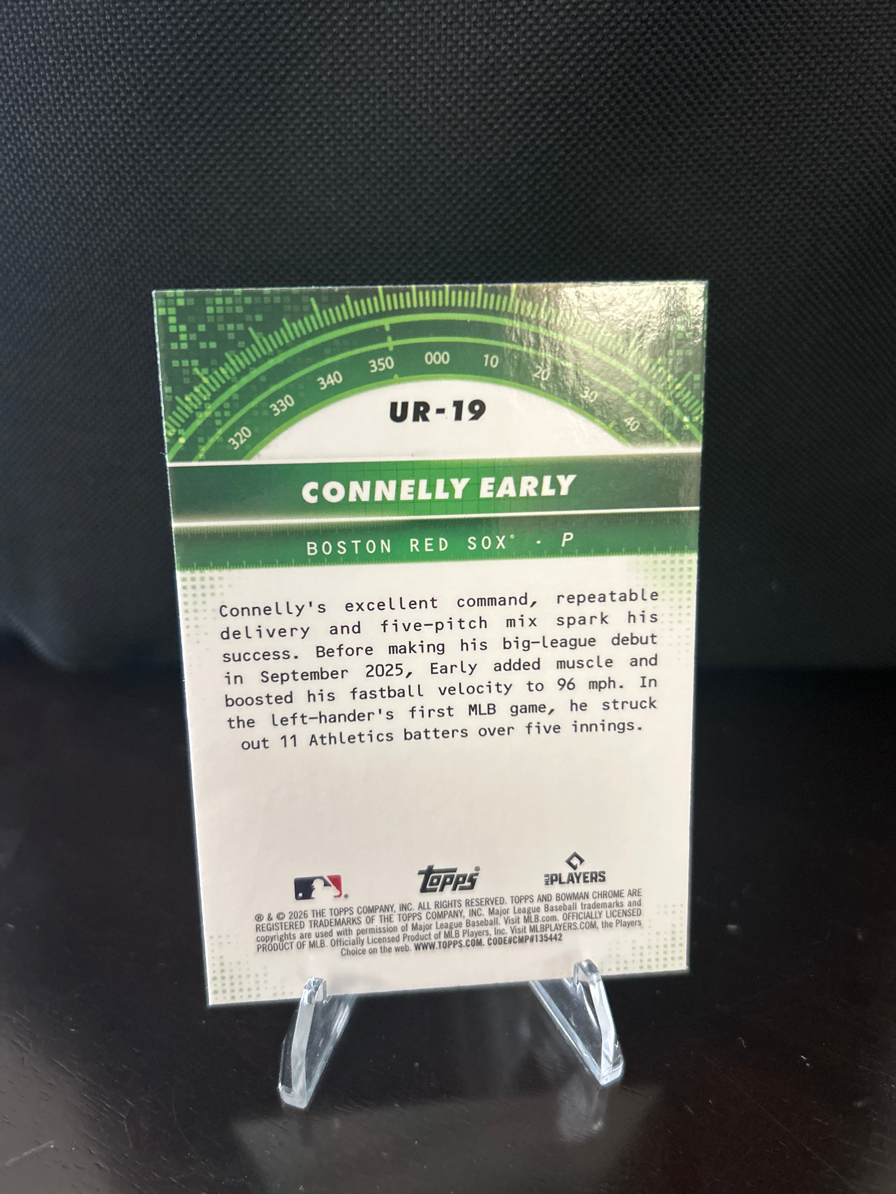 2026 Bowman Baseball Under the Radar Connelly Early Rookie Boston Red Sox #UR-19