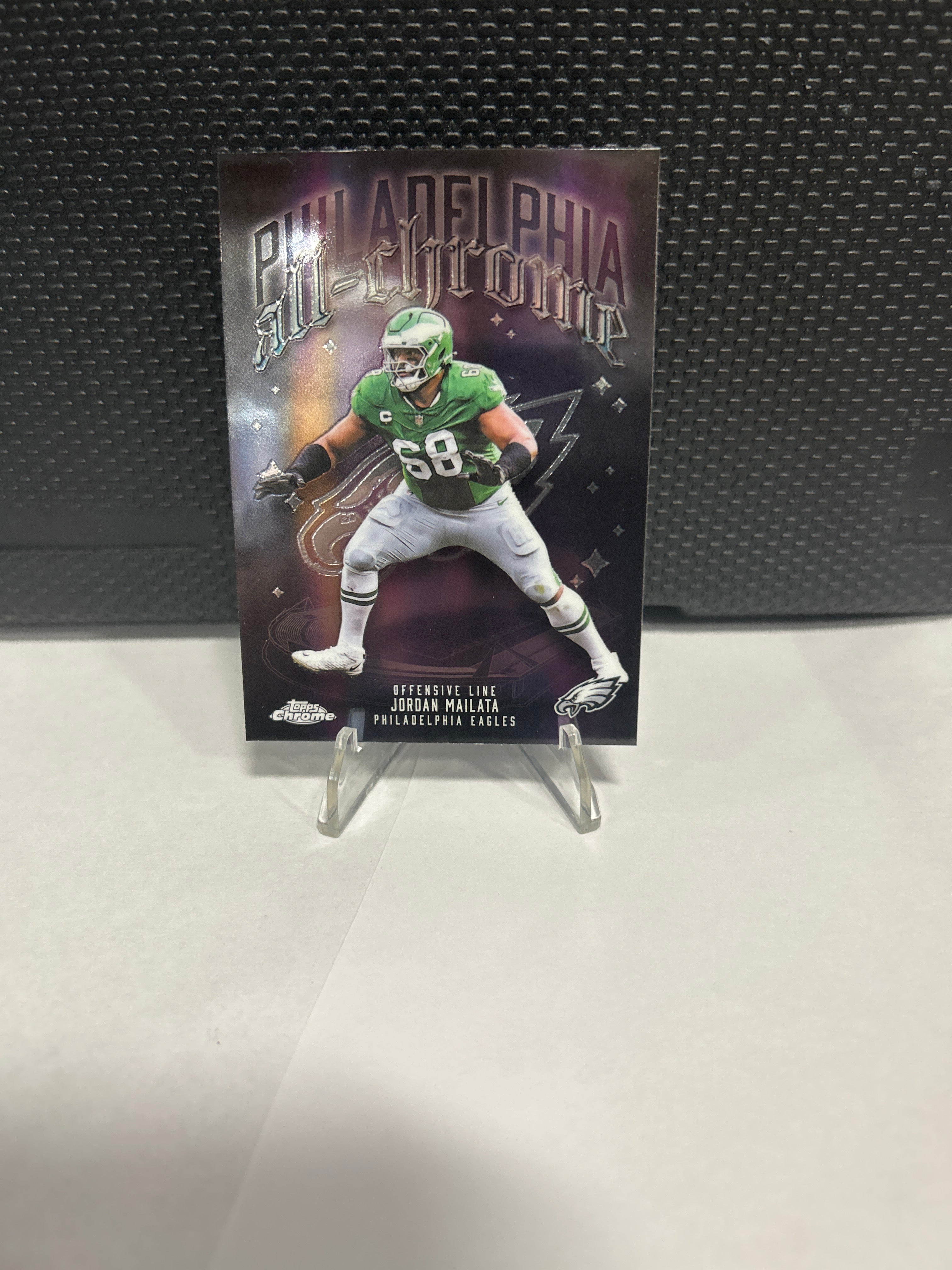Topps 2025 Chrome All-Chrome Team Insert ACT-12 Jordan Mailata Eagles
