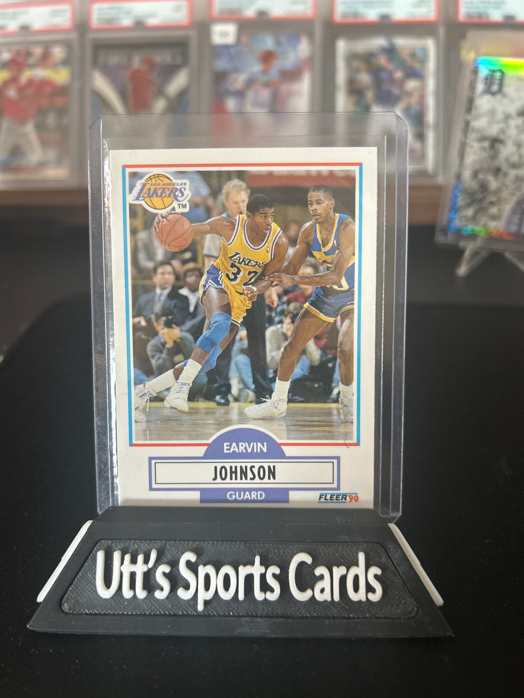 1990 Fleer Basketball Earvin Magic Johnson Los Angeles Lakers #93 NBA B23