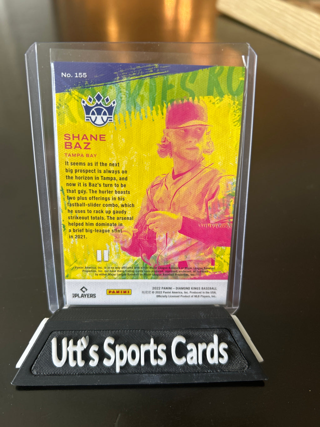 2022 Panini Diamond Kings - Rookies II Shane Baz #155 Blue Frame (RC)
