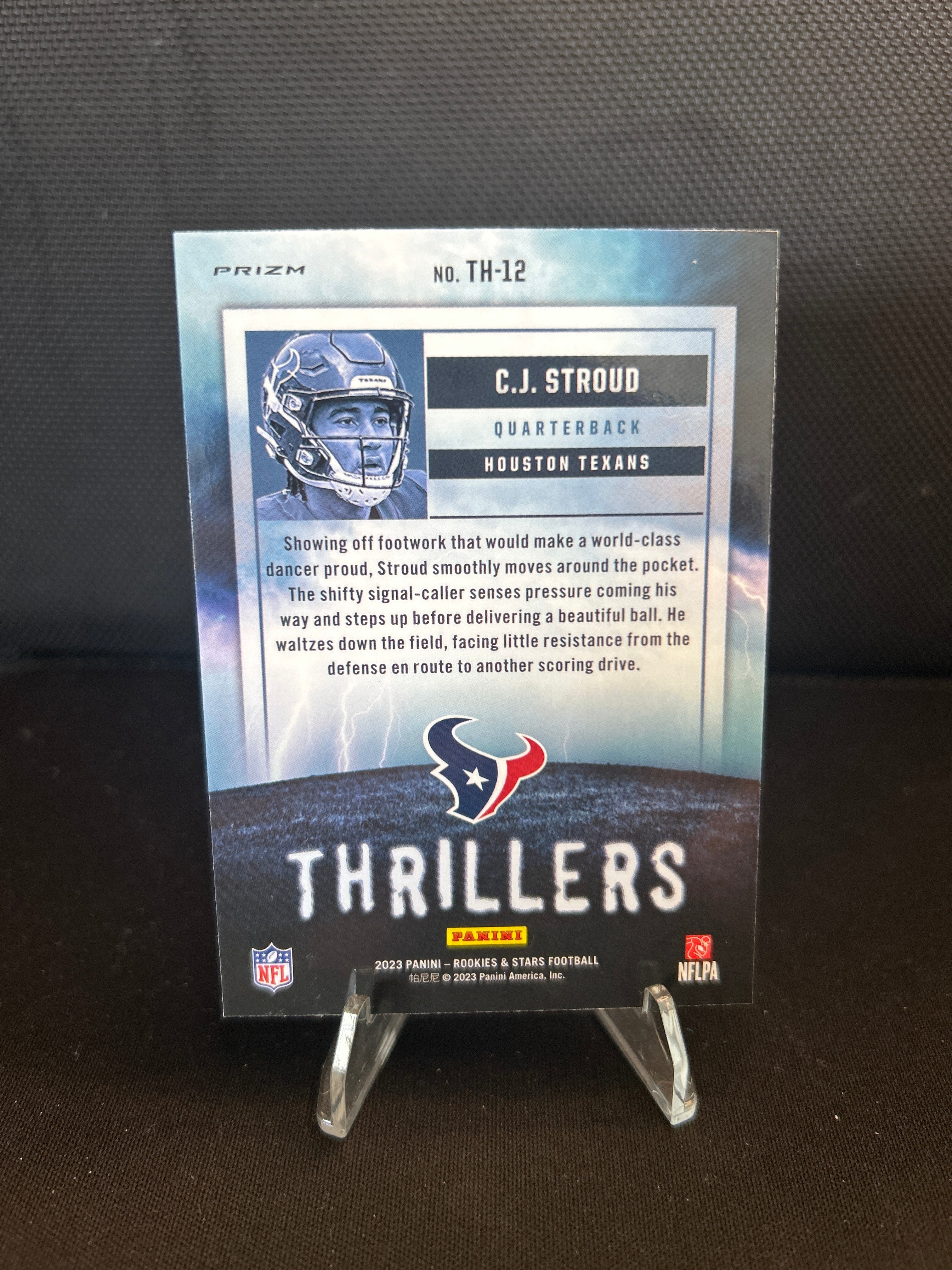 2023 Panini Rookies & Stars #TH-12 C.J. Stroud Thrillers Red Plaid Texans