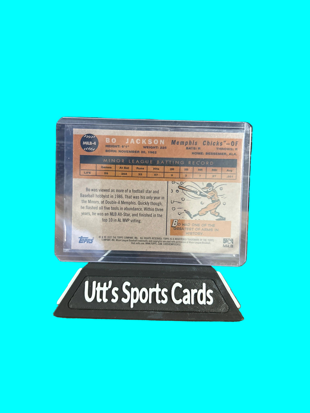2022 Topps MILB-4 Bo Jackson