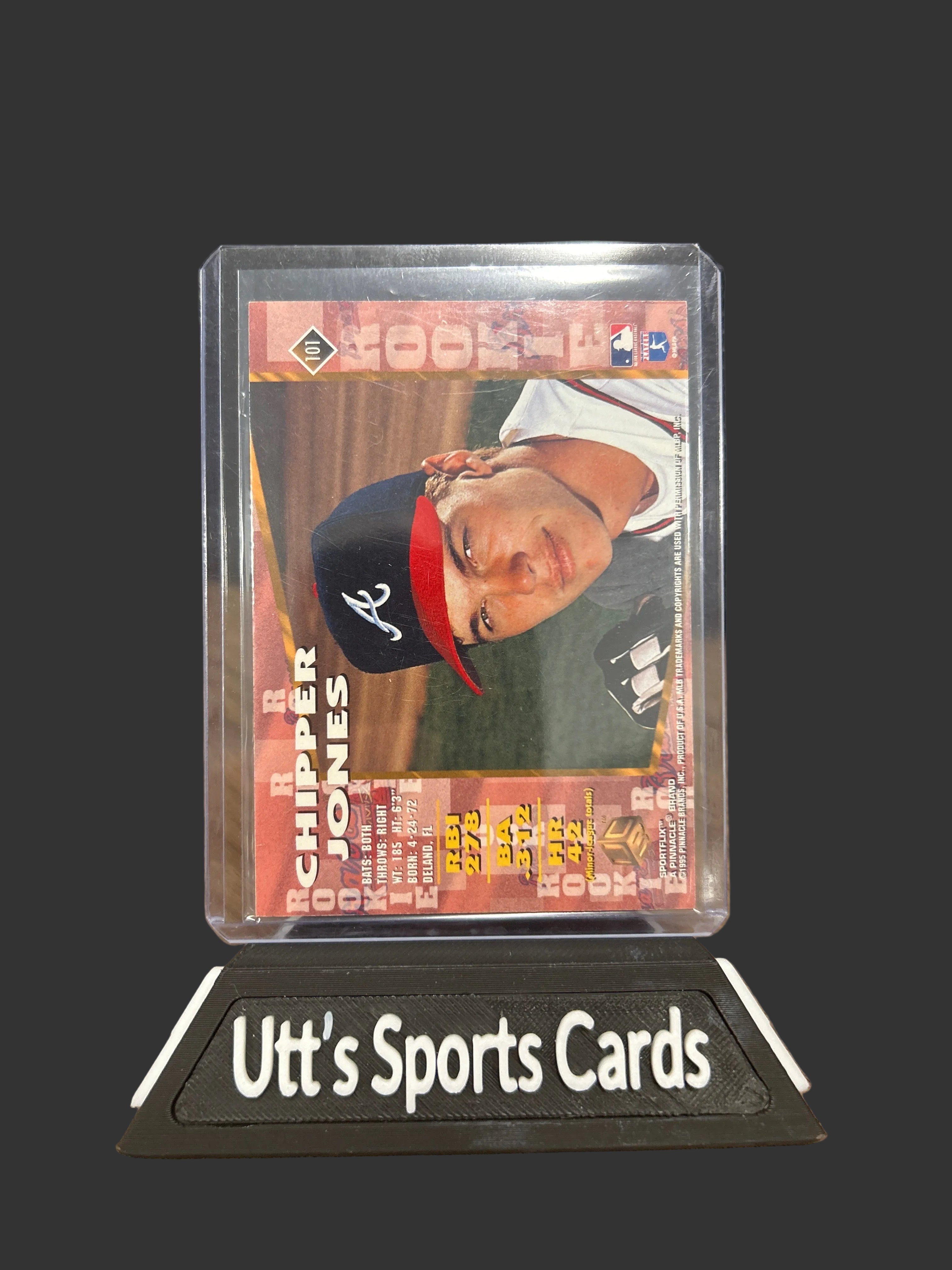 CHIPPER JONES  ROOKIE CARD 1995 PINNACLE   CARD #101