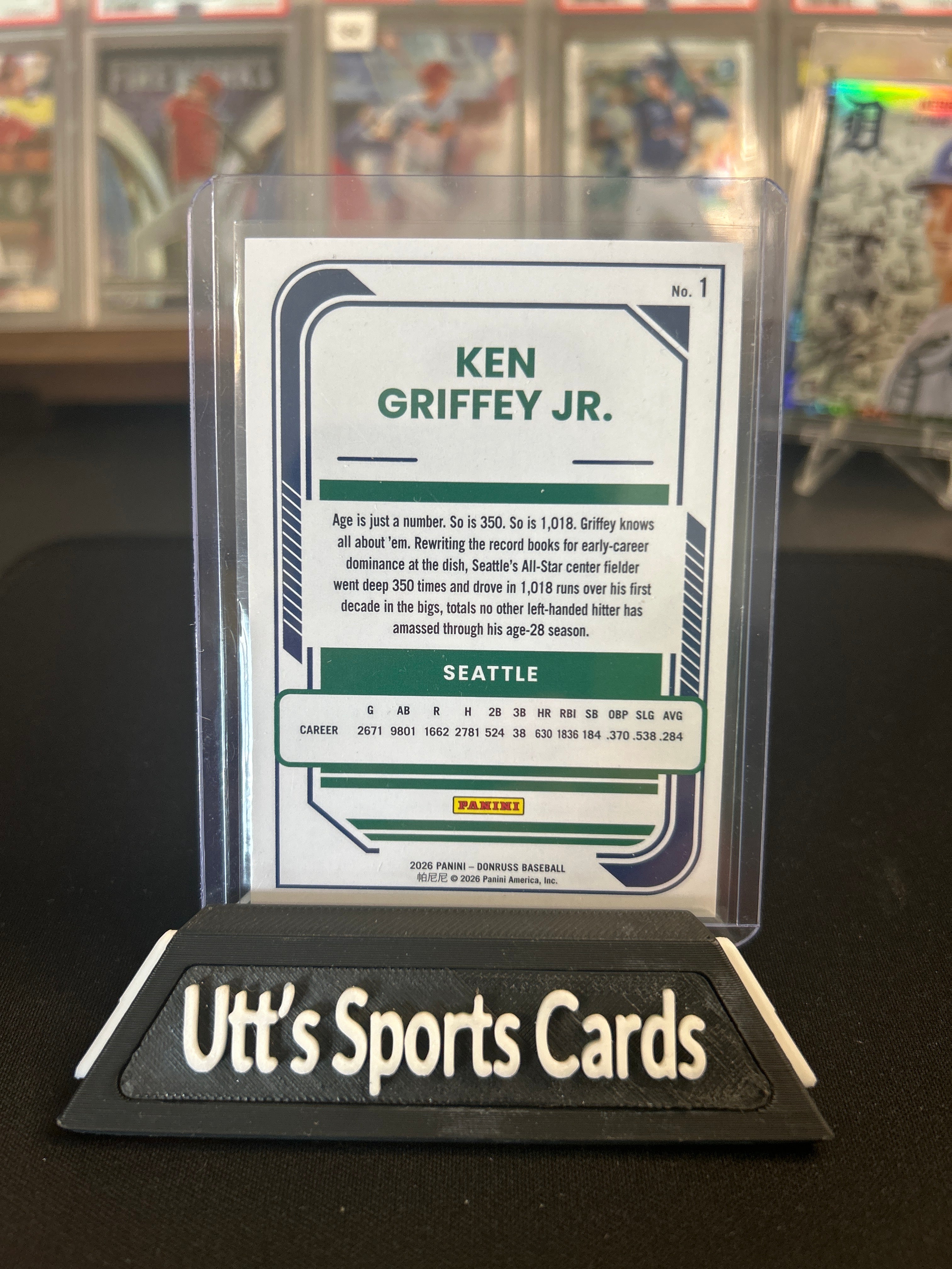 2026 Panini Donruss Ken Griffey Jr #1 Seattle Mariners Rockets Emoji