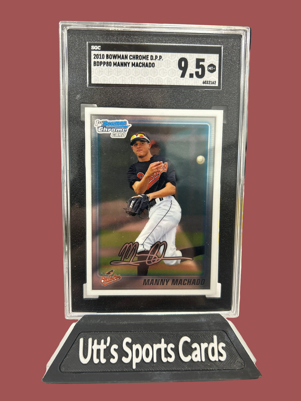 2010 Bowman DPP - Chrome Draft Picks Manny Machado #BDPP80 (RC) SGC 9.5