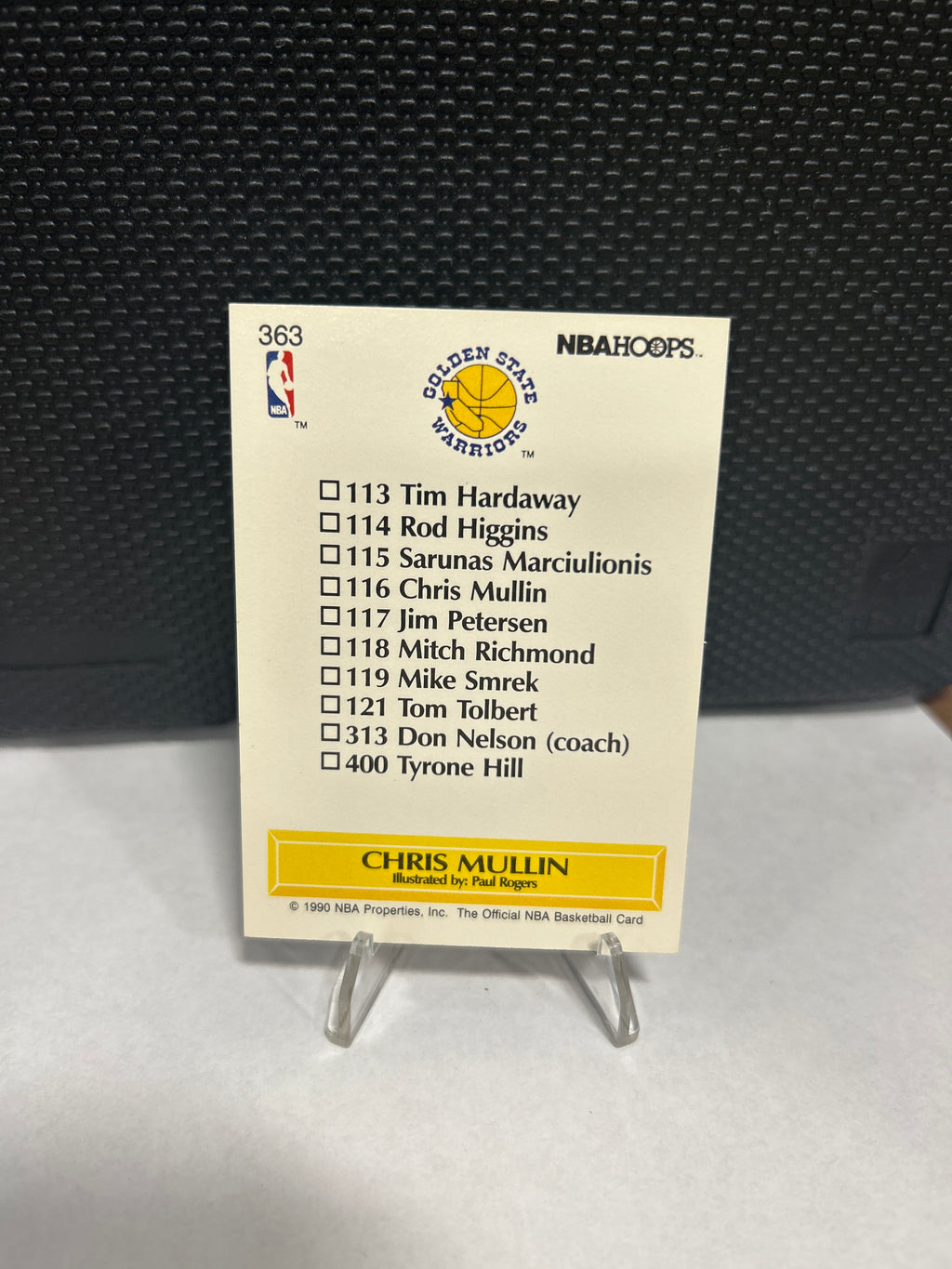 1990 NBA Hoops Chris Mullin Rare illustration Card #363