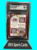 2022 Leaf In The Game Used Bob Gibson, Satchel Paige #GDM-19 Red Pattern 11 /25