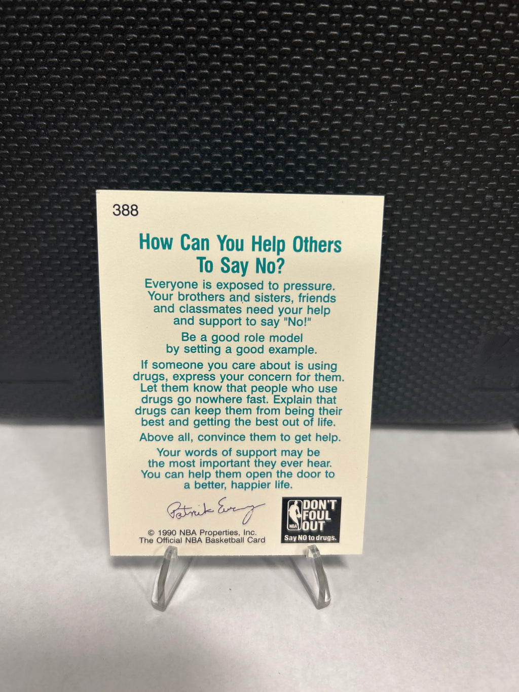 Patrick Ewing - 1990 NBA Hoops - Dont Foul Out