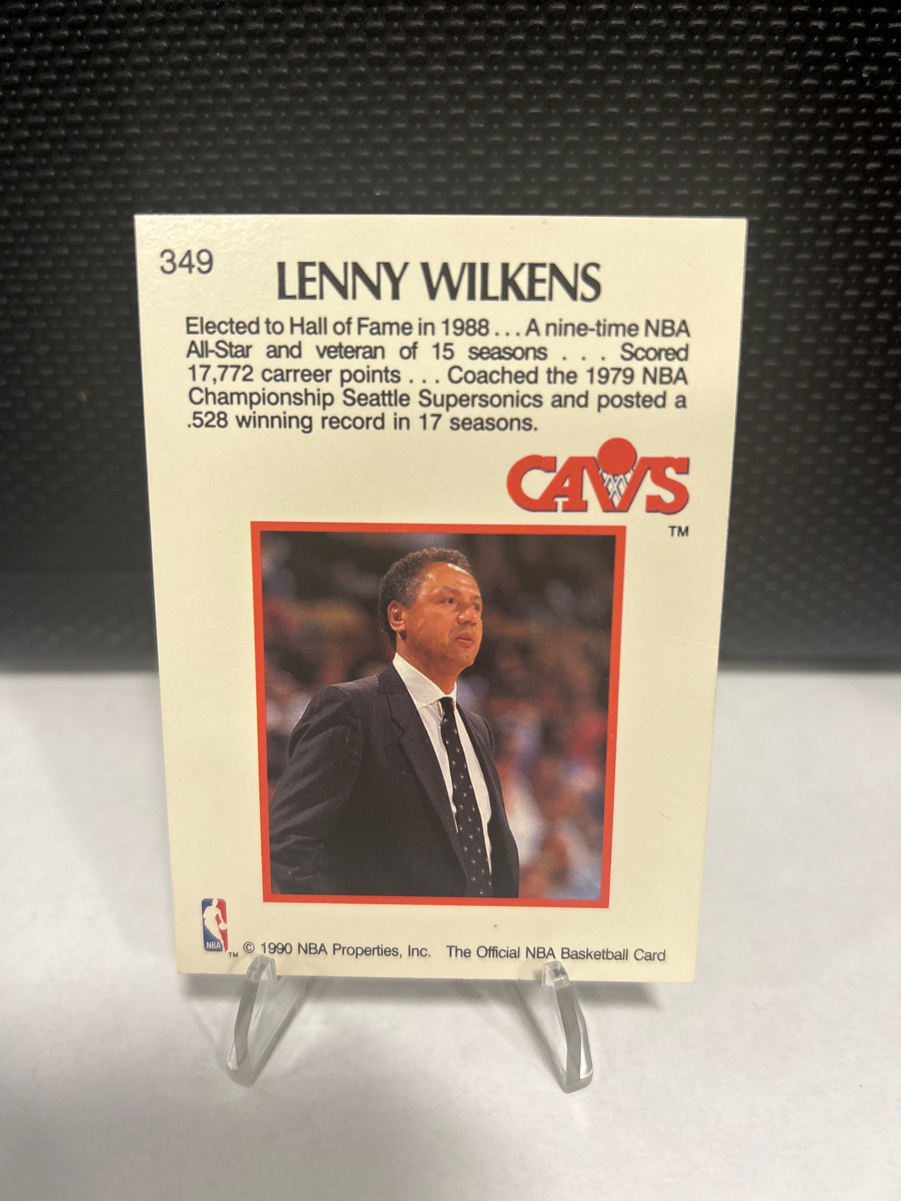 1990-91 NBA Hoops #349 Lenny Wilkens Seattle Supersonics