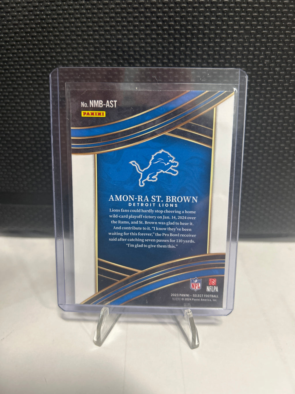 2023 Panini Select - Select Numbers Amon-Ra St. Brown #NMB-AST