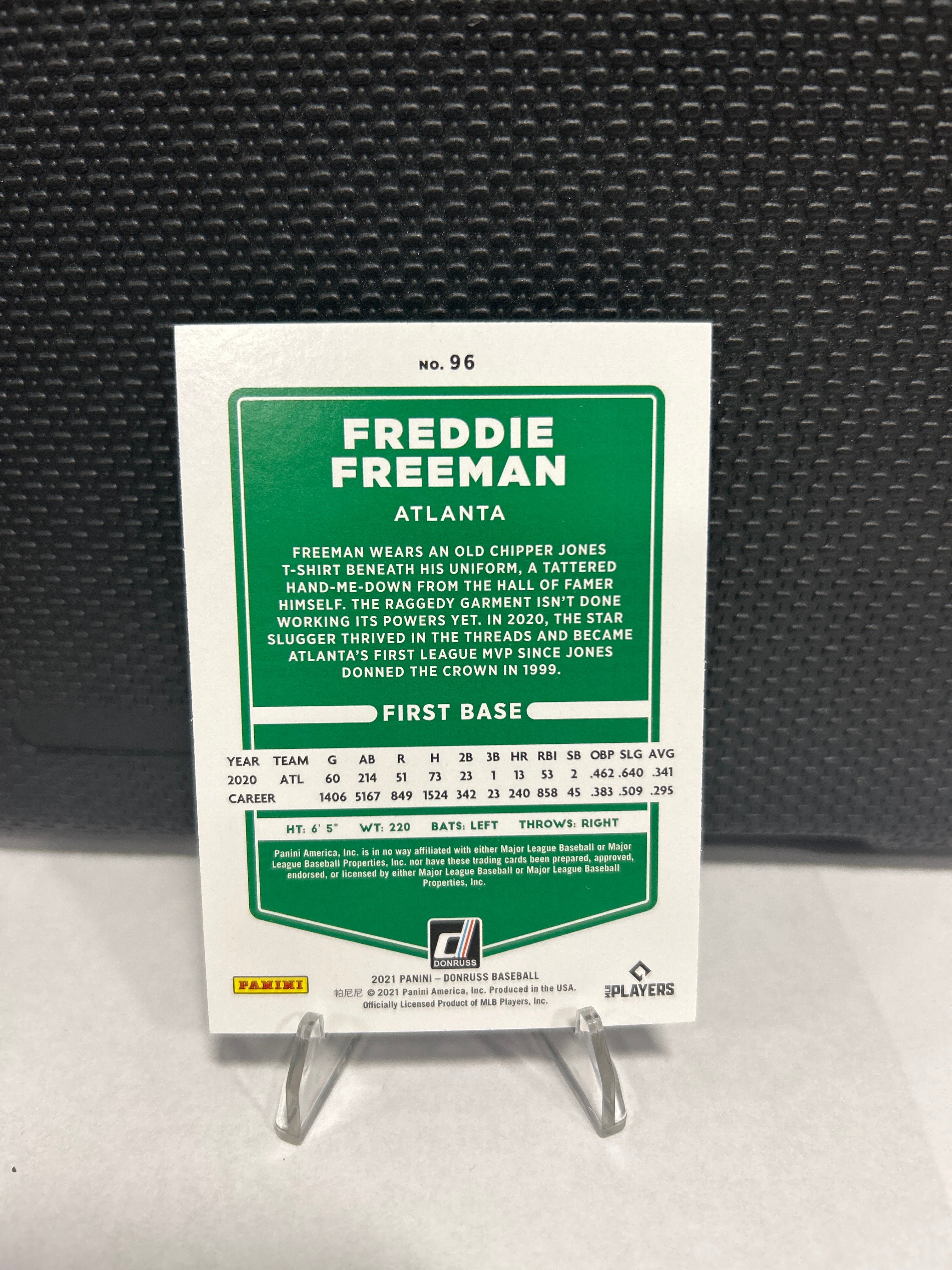 2021 Panini Donruss - Freddie Freeman #96 Holo Red