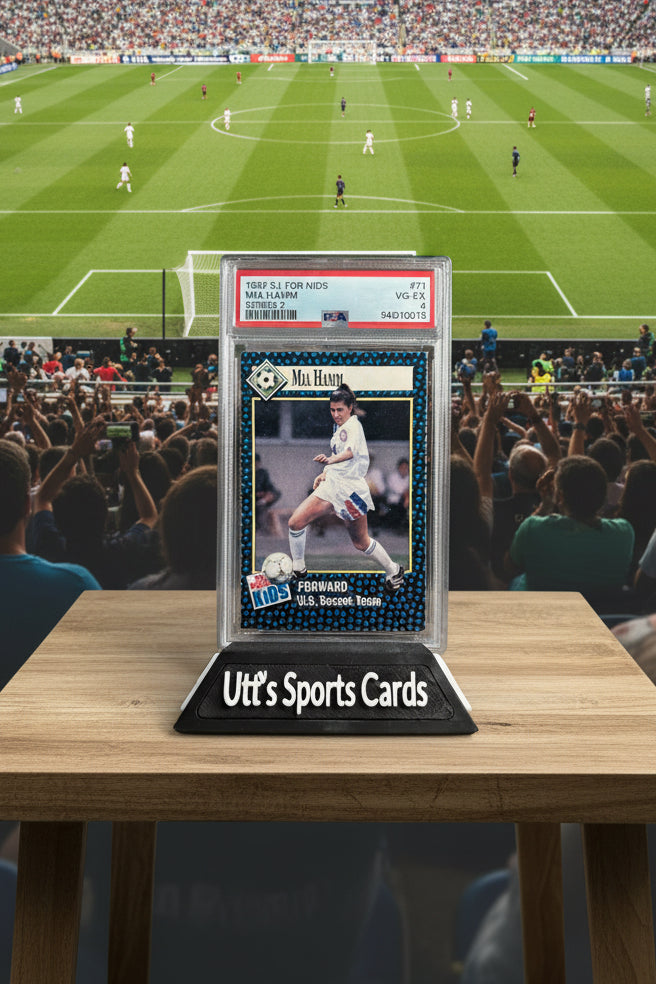 1992 Sports Illustrated for Kids Mia Hamm Rookie Card, #71, PSA 4 Excellent 