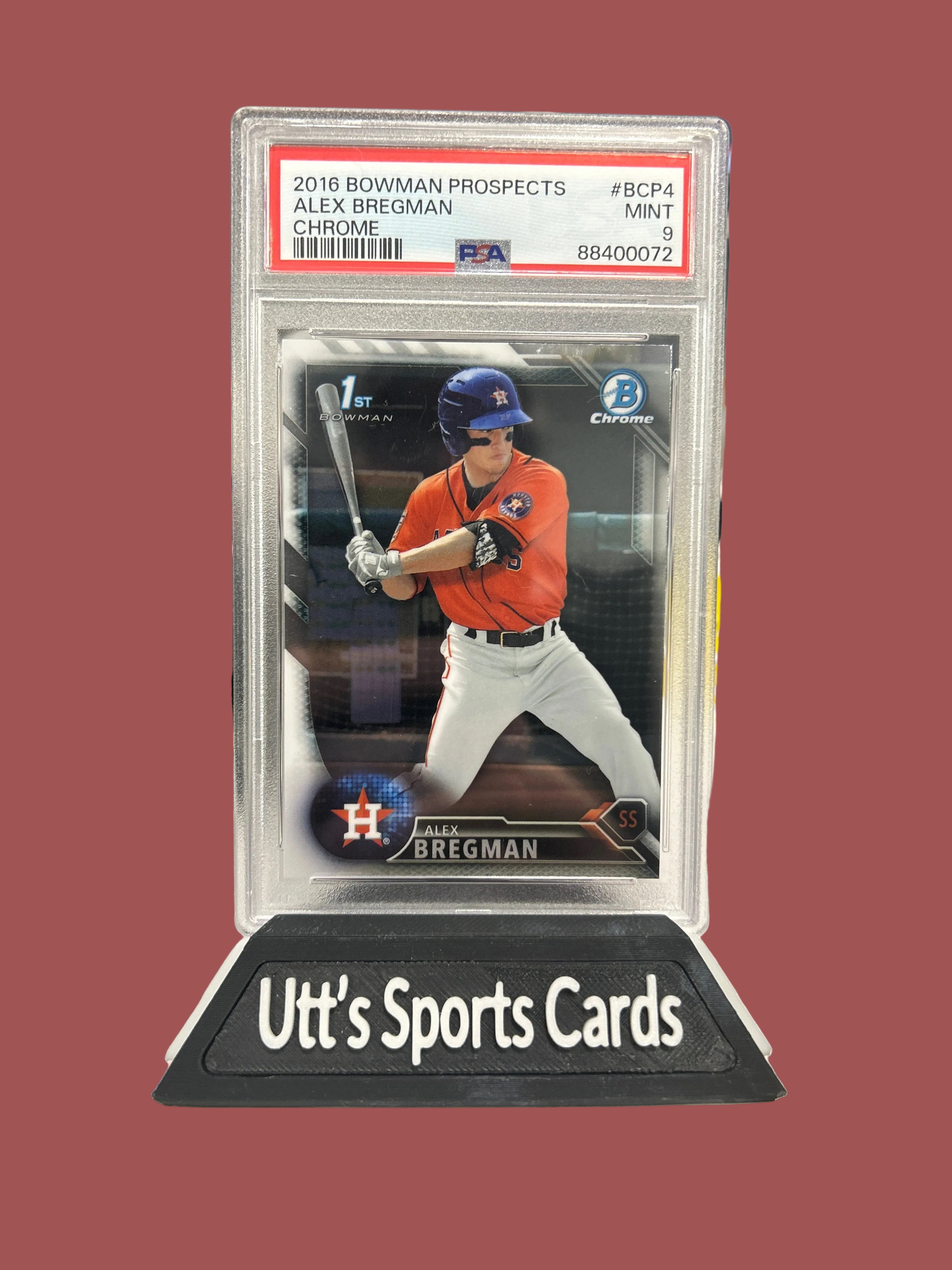 2016 Bowman Prospects Alex Bregman 1st Chrome #BCP4 PSA 9 Mint