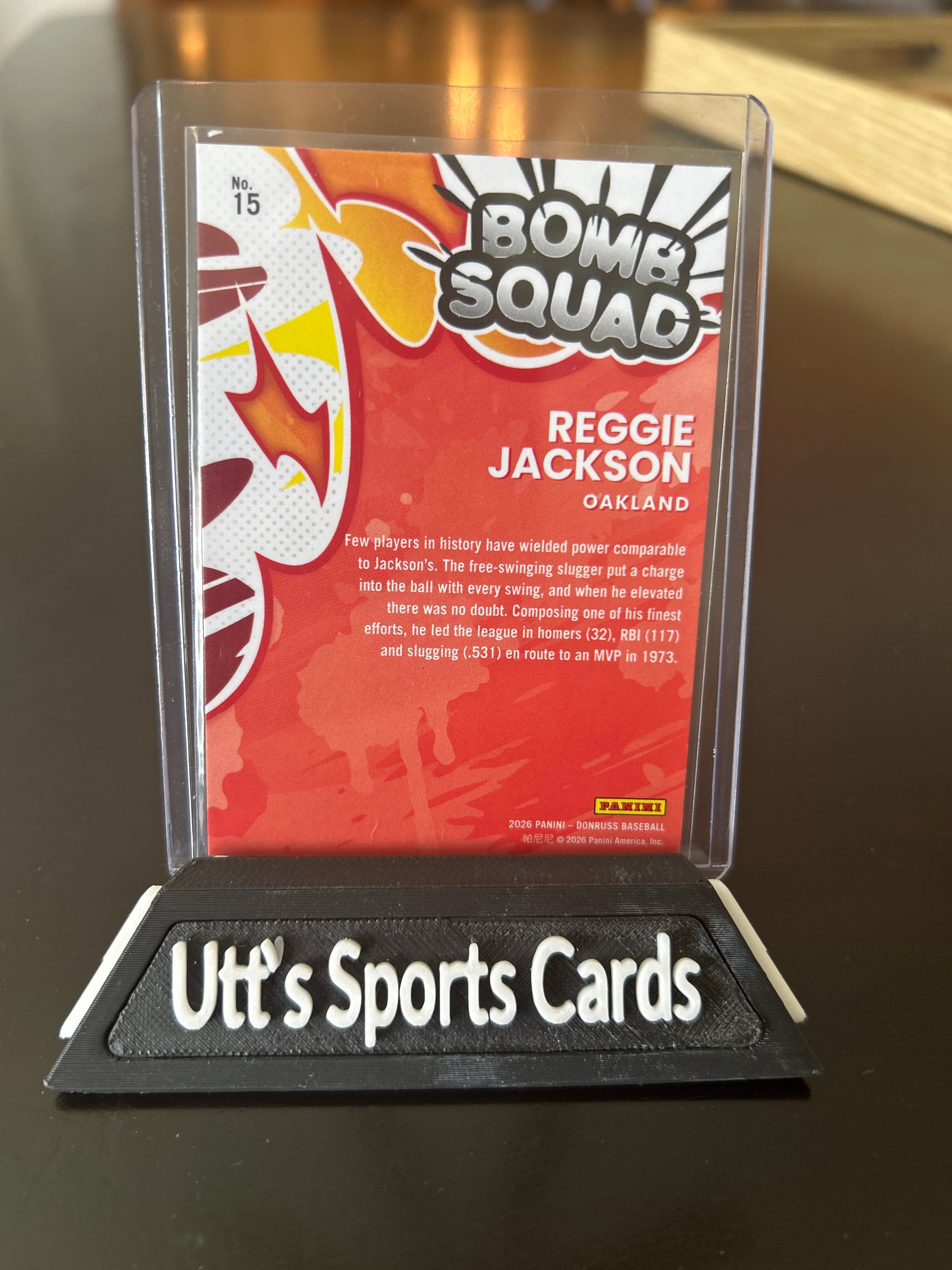Reggie Jackson 2026 Donruss Baseball Bomb Squad Oakland Athletics #15