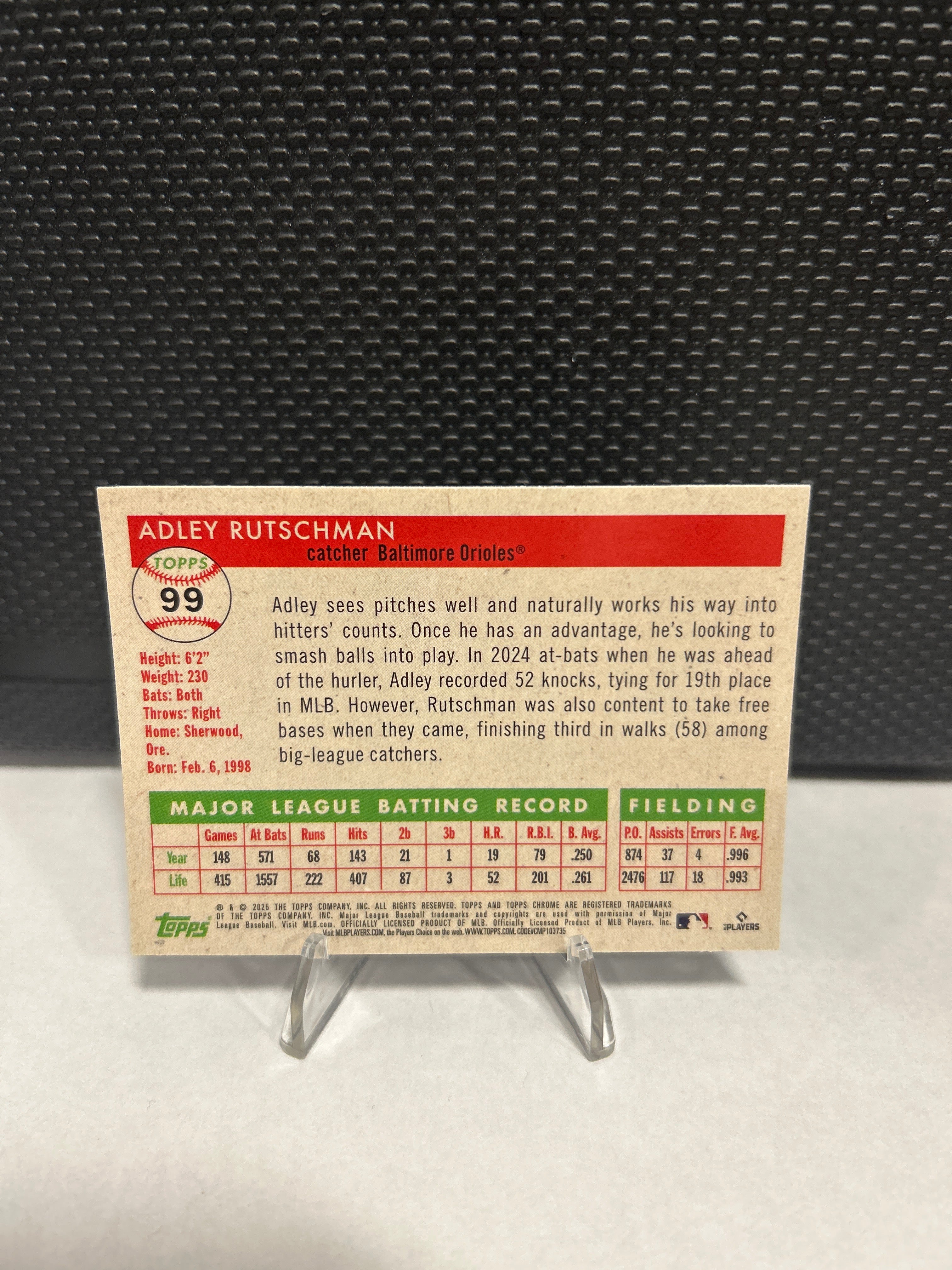 2025 Topps Chrome Platinum Anniversary Adley Rutschman Orioles #99