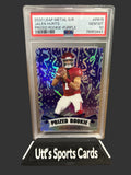 Jalen Hurts 2020 Leaf Metal S/R Prized Rookie Purple 11/15 PSA 10