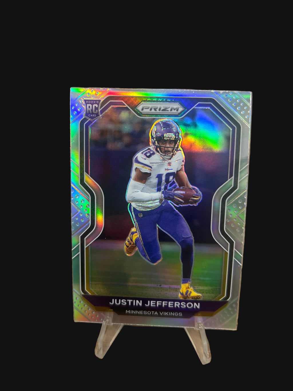 2020 Panini Prizm - Rookie Justin Jefferson #398 Silver Prizm (RC) Vikings!