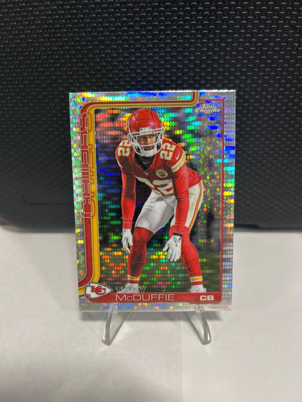 2025 Topps Chrome #154 Trent McDuffie Pulsar Refractor
