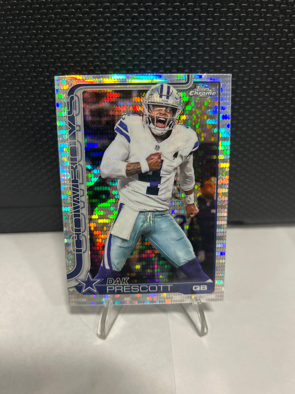2025 Topps Chrome Football Dak Prescott Pulsar Refractor #79 Dallas Cowboys