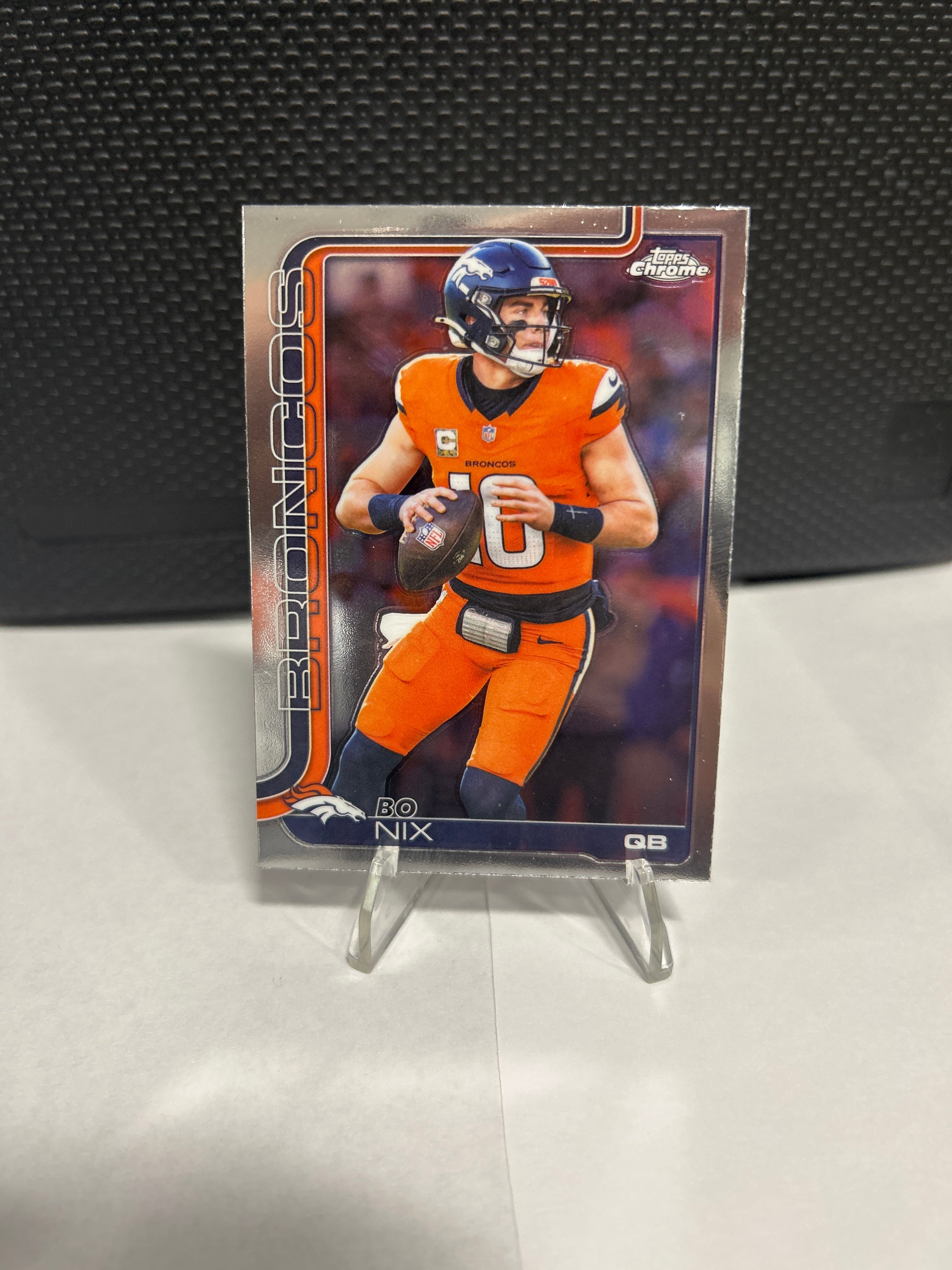 2025 Topps Chrome Bo Nix #88 Denver Broncos NFL Card