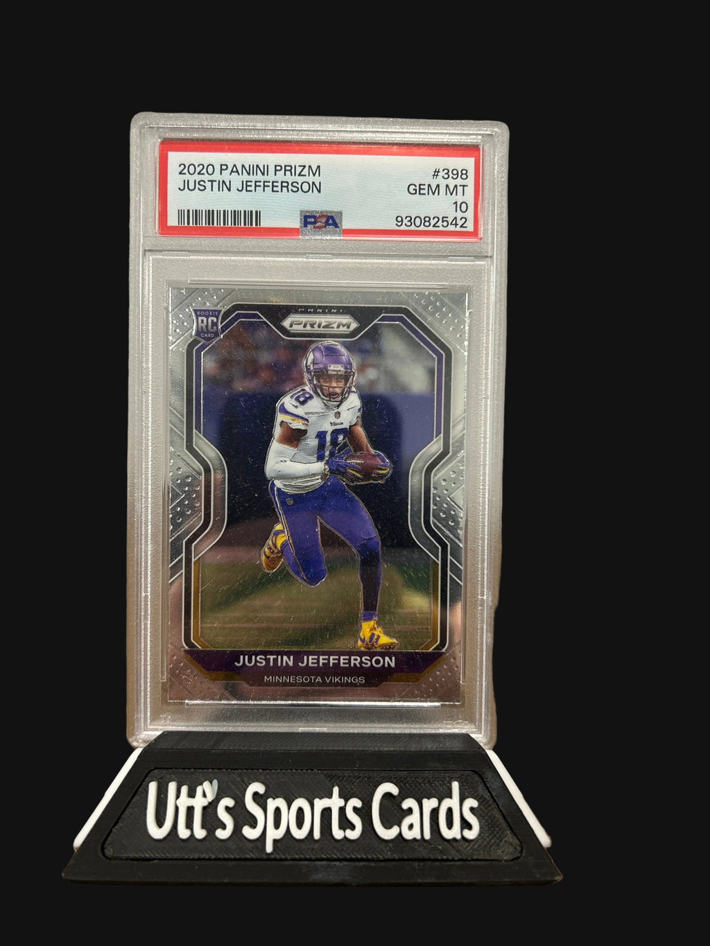 2020 Panini Prizm Justin Jefferson Rookie #398 PSA 10