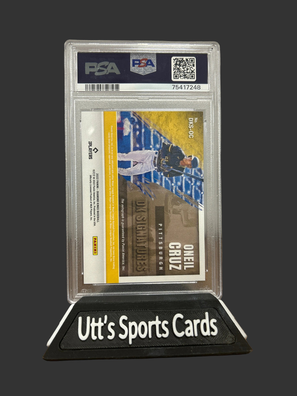 2022 Panini Diamond Kings Oneil Cruz DK Signatures RC PSA 9 MINT!